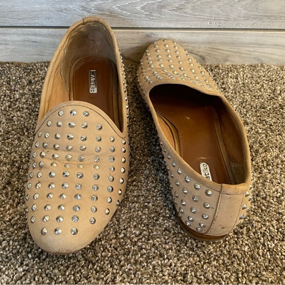 Anthropologie Matiko LANA Studded Flats Beige size 6 - Picture 5 of 7